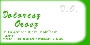 doloresz orosz business card